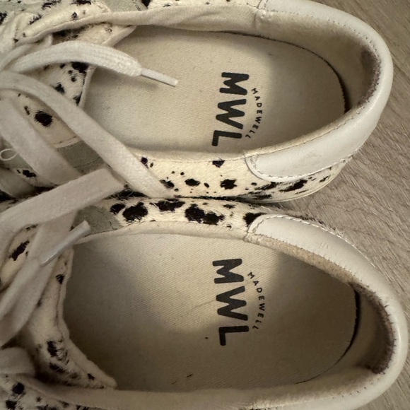Madewell Sidewalk lighthouse print  spotted side fur sneakers Size 7.5 - Picture 6 of 6